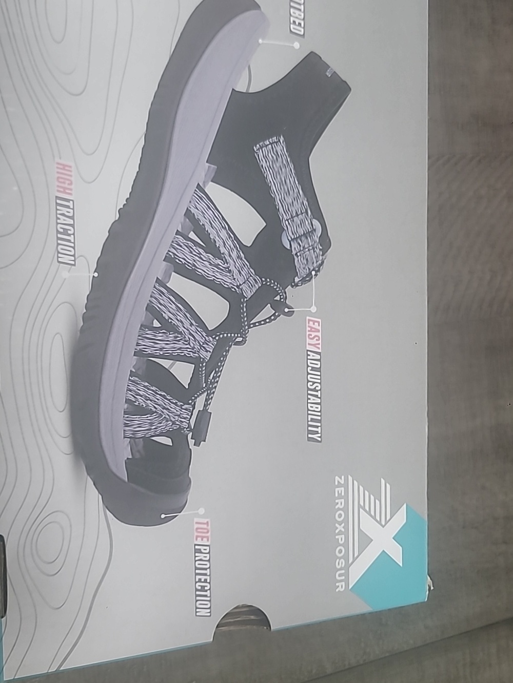 Nib Zeroxposur La Playa Black/Blue Outdoor Sport Hiking Walking Sandals Size 11 - Picture 5 of 5